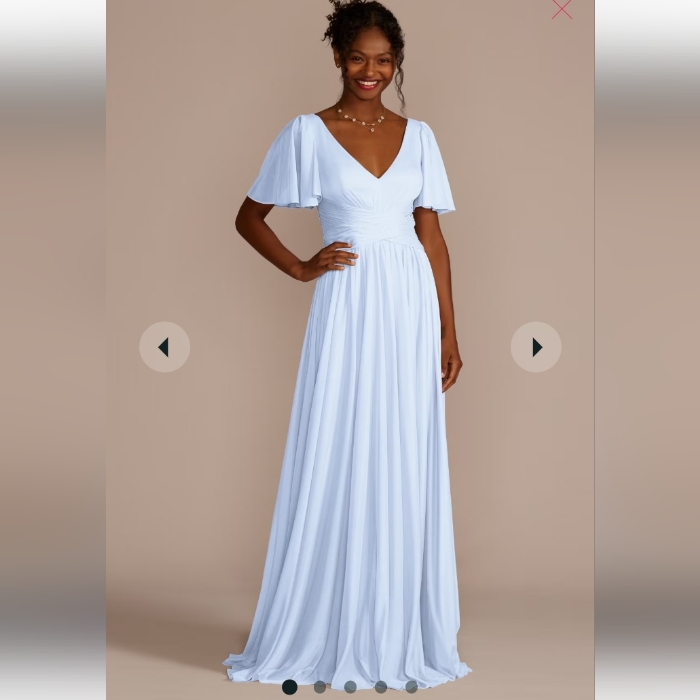 Davids Bridal Bridesmaid Dress Icy Blue Nwt